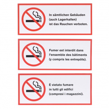 Aufkleber «Rauchverbot»