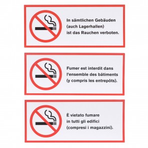 Aufkleber «Rauchverbot»